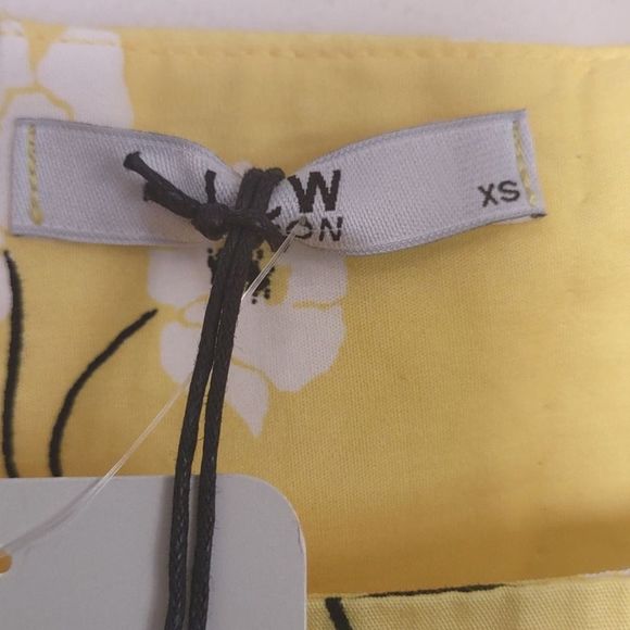 100% Cotton Square Neck Straight Balloon Sleeve Poplin Dress XS By LCW Vision - Picture 3 of 6